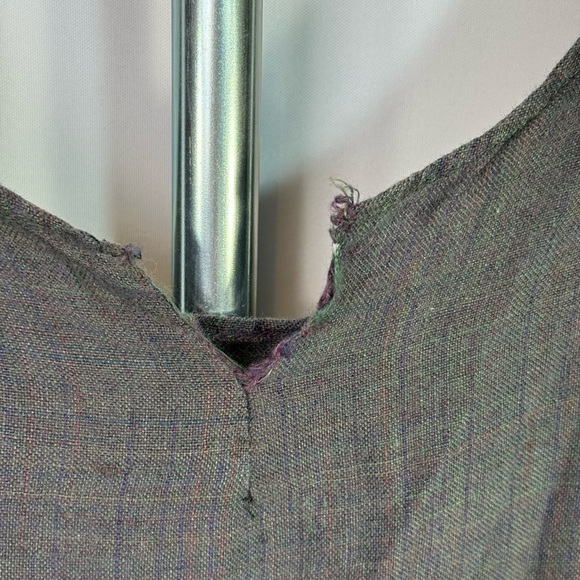 Flax By Jeanne Engelhart Gray Sleeveless Jumpsuit with Wide Leg Design - Picture 3 of 7